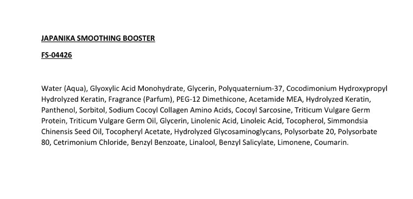 Japanika Smoothing Booster