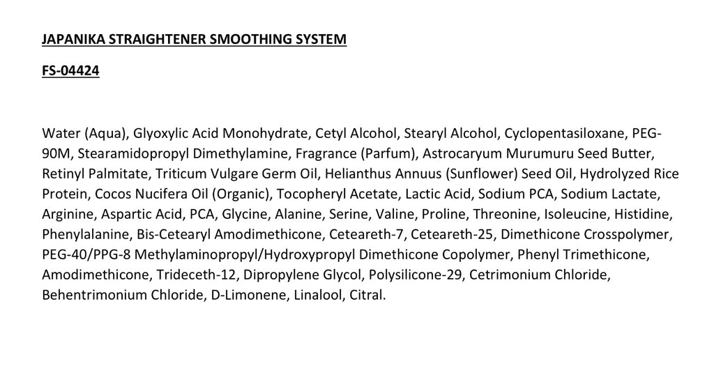 Japanika keratin treatment